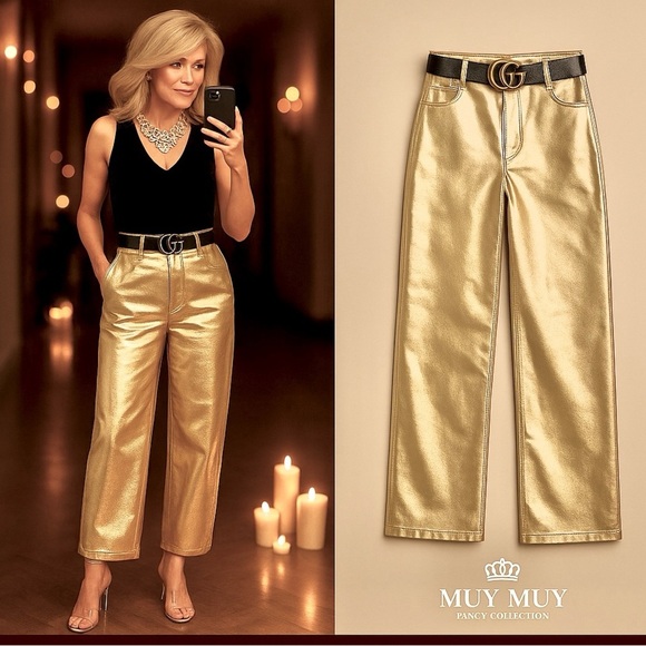 Muy Muy,Turning Heads Wide-Leg Palazzo Pant, STRETCH,Excellent Condition, Size M - Picture 3 of 17